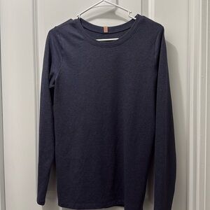 Lunya Restore Base Long Sleeve Heather Grey Shirt- XL
